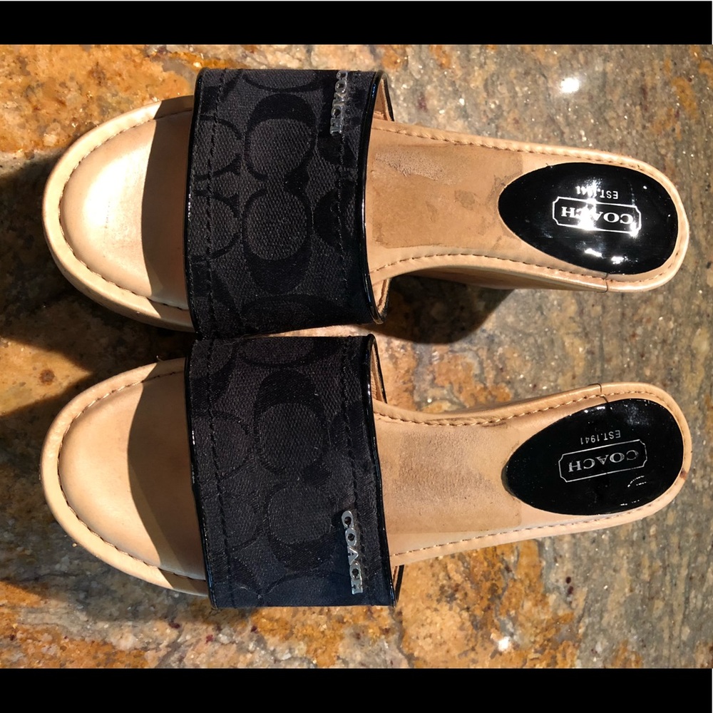 Coach wedge sandal